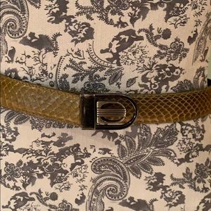 VINTAGE Genuine snake skin belt